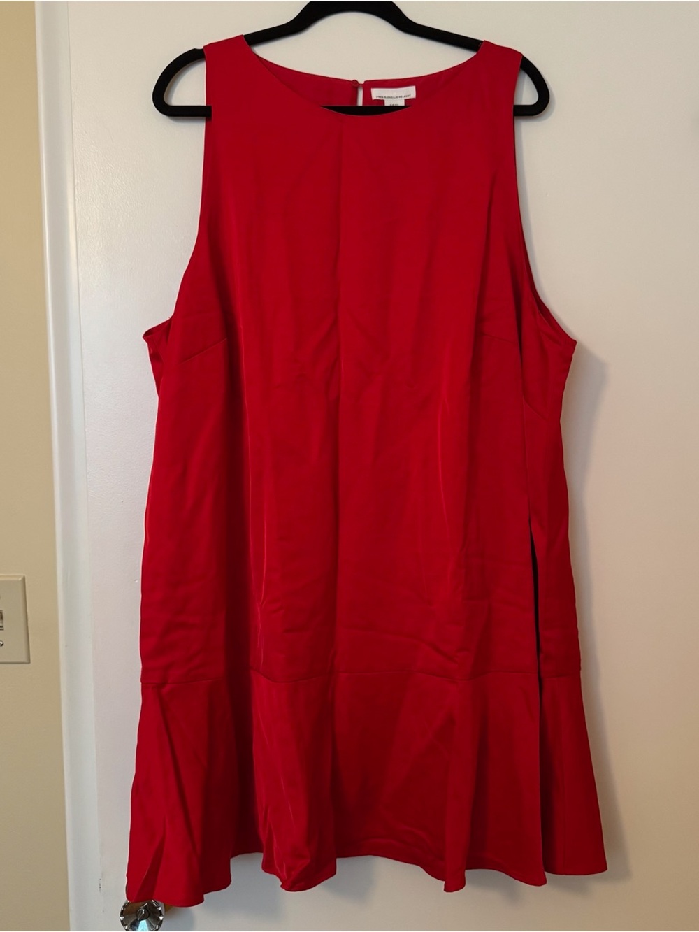 H&M Bold Red Sleeveless A-Line Dress